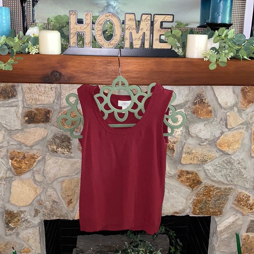 Ann Taylor Red Tank Top